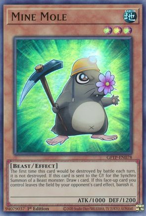Mine Mole (GFTP-EN078) - Ghosts From the Past 1st Edition - Premium Yugioh Single from Konami - Just $0.25! Shop now at Game Crave Tournament Store
