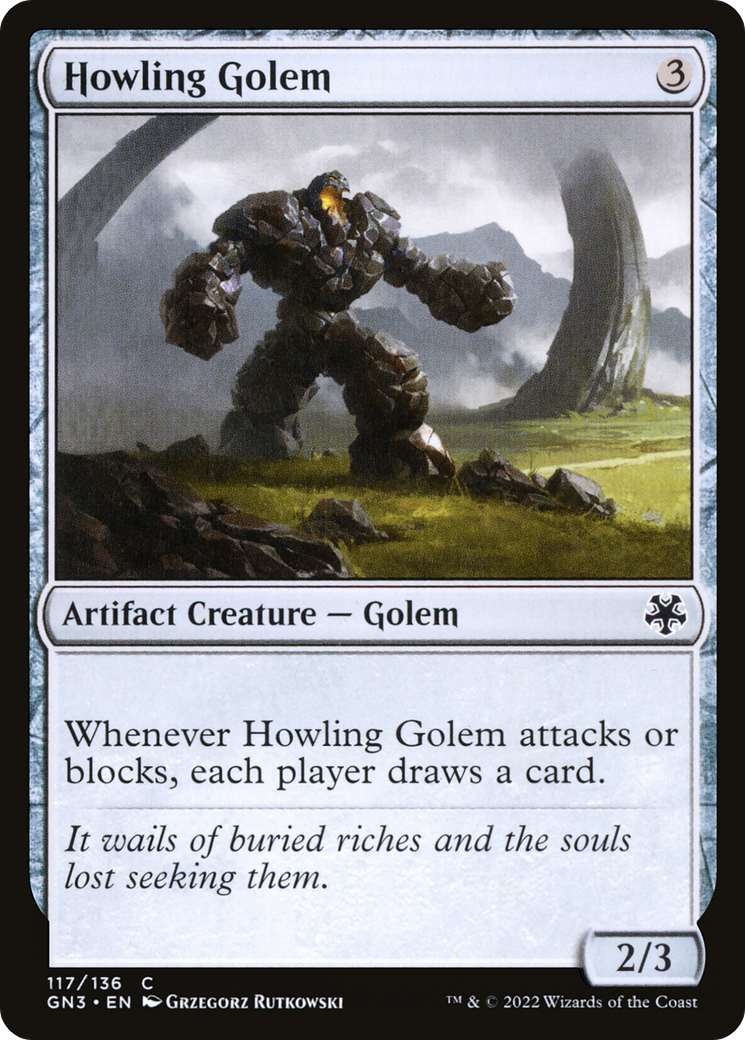 Howling Golem (GN3-117) - Game Night: Free-for-All - Premium MTG Single from Wizards of the Coast - Just $0.08! Shop now at Game Crave Tournament Store