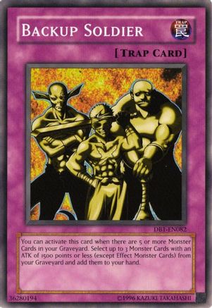 Backup Soldier (DB1-EN082) - Dark Beginning 1 Unlimited - Premium Yugioh Single from Konami - Just $0.25! Shop now at Game Crave Tournament Store