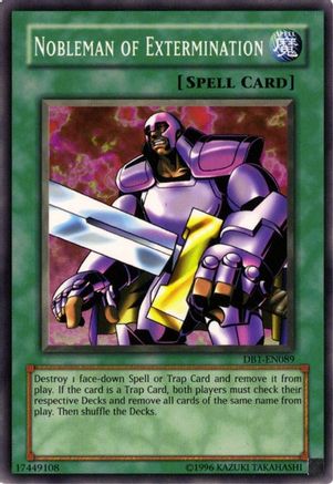 Nobleman of Extermination (DB1-EN089) - Dark Beginning 1 Unlimited - Premium Yugioh Single from Konami - Just $0.69! Shop now at Game Crave Tournament Store