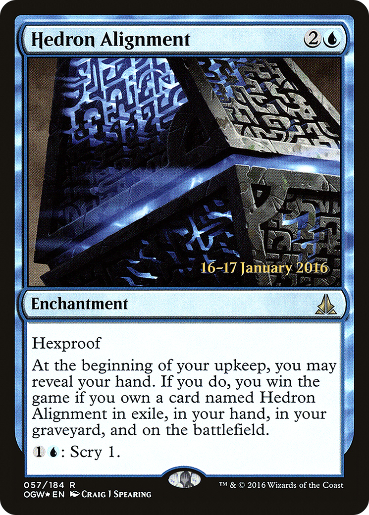Hedron Alignment (POGW-57S) - Oath of the Gatewatch Promos Foil - Premium MTG Single from Wizards of the Coast - Just $0.16! Shop now at Game Crave Tournament Store
