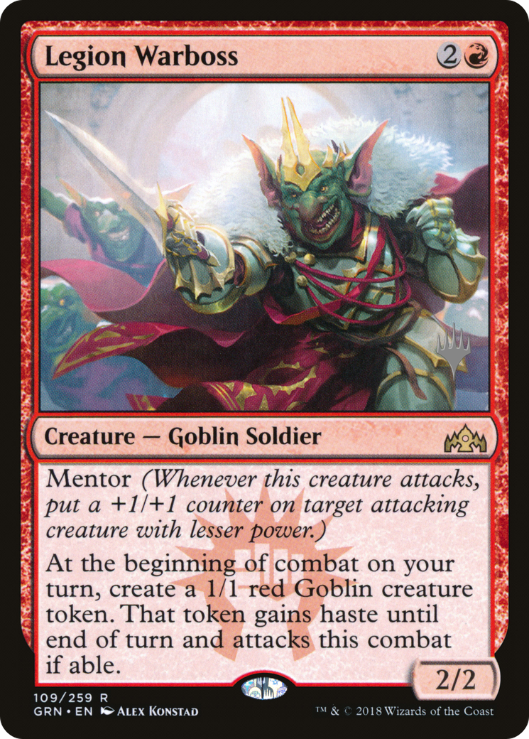 Legion Warboss (PGRN-109P) - Guilds of Ravnica Promos - Premium MTG Single from Wizards of the Coast - Just $1.06! Shop now at Game Crave Tournament Store