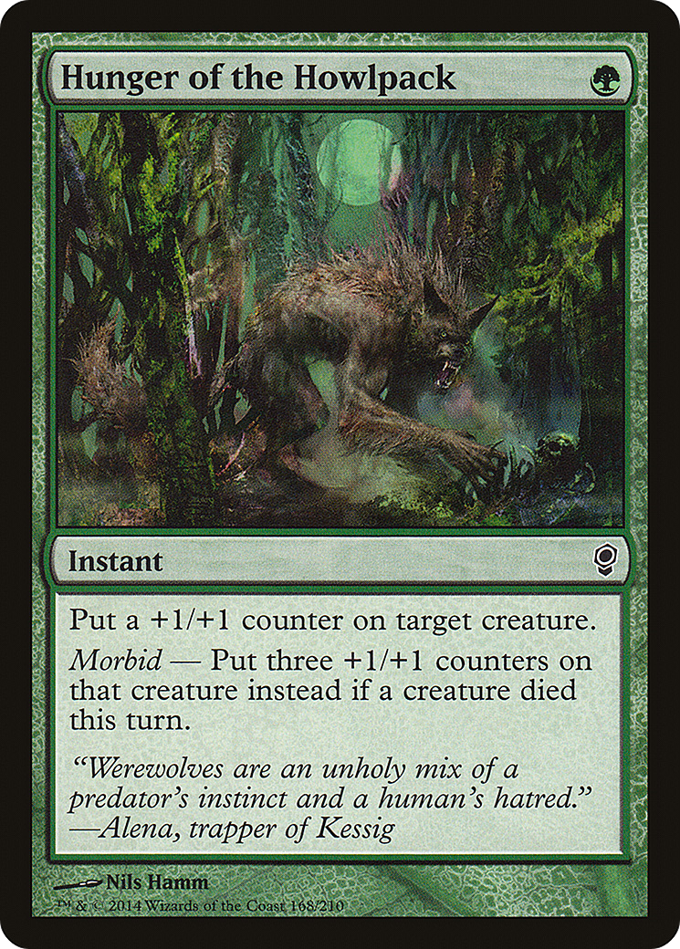 Hunger of the Howlpack (CNS-168) - Conspiracy - Premium MTG Single from Wizards of the Coast - Just $0.25! Shop now at Game Crave Tournament Store