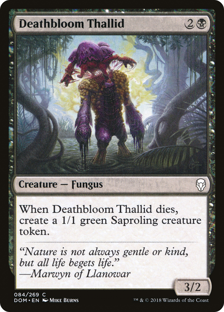 Deathbloom Thallid (DOM-084) - Dominaria Foil - Premium MTG Single from Wizards of the Coast - Just $0.08! Shop now at Game Crave Tournament Store
