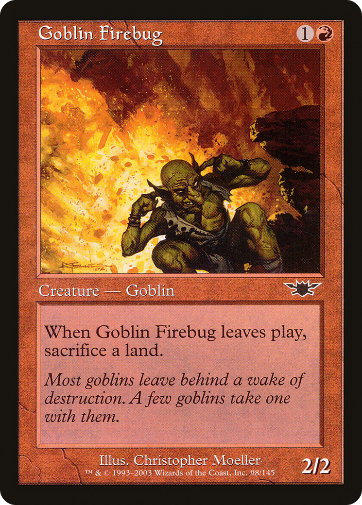 Goblin Firebug (LGN-098) - Legions Foil - Premium MTG Single from Wizards of the Coast - Just $0.55! Shop now at Game Crave Tournament Store