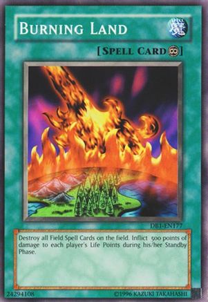 Burning Land (DB1-EN177) - Dark Beginning 1 Unlimited - Premium Yugioh Single from Konami - Just $0.26! Shop now at Game Crave Tournament Store