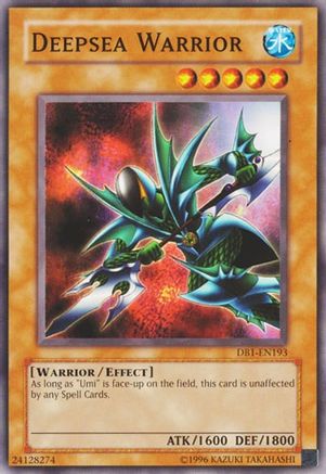 Deepsea Warrior (DB1-EN193) - Dark Beginning 1 Unlimited - Premium Yugioh Single from Konami - Just $0.09! Shop now at Game Crave Tournament Store