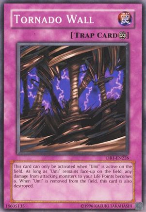 Tornado Wall (DB1-EN226) - Dark Beginning 1 Unlimited - Premium Yugioh Single from Konami - Just $0.53! Shop now at Game Crave Tournament Store