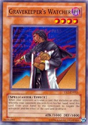 Gravekeeper's Watcher (DR1-EN012) - Dark Revelation Volume 1 Unlimited - Premium Yugioh Single from Konami - Just $0.47! Shop now at Game Crave Tournament Store