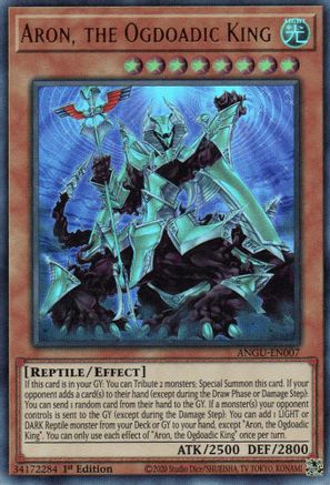 Aron, the Ogdoadic King (ANGU-EN007) - Ancient Guardians 1st Edition - Premium Yugioh Single from Konami - Just $4.62! Shop now at Game Crave Tournament Store