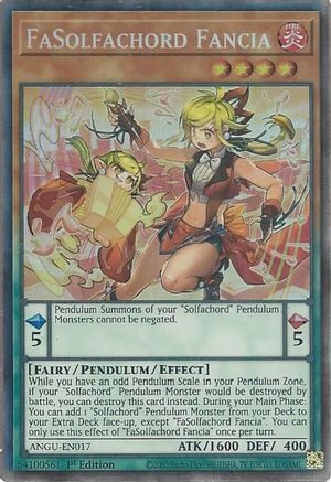 FaSolfachord Fancia (CR) (ANGU-EN017) - Ancient Guardians 1st Edition - Premium Yugioh Single from Konami - Just $13.06! Shop now at Game Crave Tournament Store
