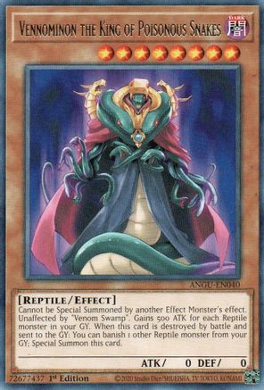 Vennominon the King of Poisonous Snakes (ANGU-EN040) - Ancient Guardians 1st Edition - Premium Yugioh Single from Konami - Just $0.08! Shop now at Game Crave Tournament Store