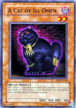 A Cat of Ill Omen (DR1-EN018) - Dark Revelation Volume 1 Unlimited - Premium Yugioh Single from Konami - Just $2! Shop now at Game Crave Tournament Store