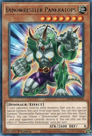 Dinowrestler Pankratops (ANGU-EN046) - Ancient Guardians 1st Edition - Premium Yugioh Single from Konami - Just $0.25! Shop now at Game Crave Tournament Store