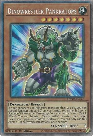 Dinowrestler Pankratops (CR) (ANGU-EN046) - Ancient Guardians 1st Edition - Premium Yugioh Single from Konami - Just $19.14! Shop now at Game Crave Tournament Store