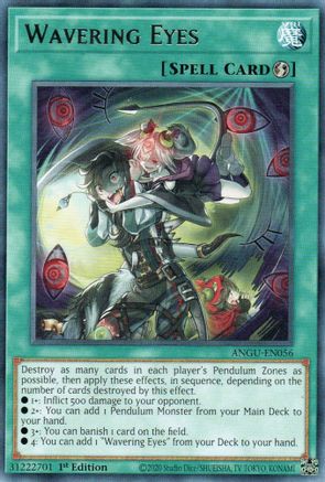 Wavering Eyes (ANGU-EN056) - Ancient Guardians 1st Edition - Premium Yugioh Single from Konami - Just $0.08! Shop now at Game Crave Tournament Store