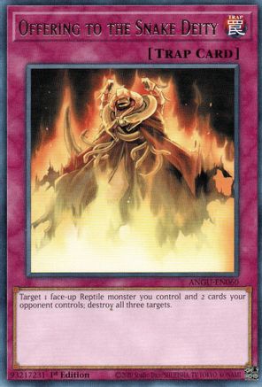 Offering to the Snake Deity (ANGU-EN060) - Ancient Guardians 1st Edition - Premium Yugioh Single from Konami - Just $0.25! Shop now at Game Crave Tournament Store