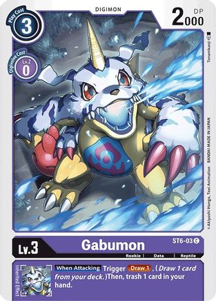 Gabumon (ST6-03) - Starter Deck 06: Venomous Violet - Premium Digimon Single from Bandai - Just $0.68! Shop now at Game Crave Tournament Store