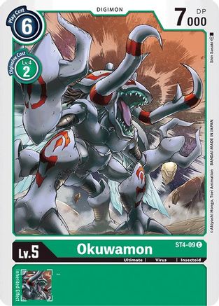Okuwamon (ST4-09) - Starter Deck 04: Giga Green - Premium Digimon Single from Bandai - Just $0.08! Shop now at Game Crave Tournament Store