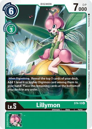 Lillymon (ST4-10) - Starter Deck 04: Giga Green - Premium Digimon Single from Bandai - Just $0.08! Shop now at Game Crave Tournament Store