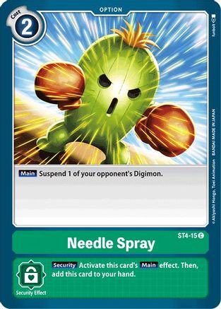 Needle Spray (ST4-15) - Starter Deck 04: Giga Green - Premium Digimon Single from Bandai - Just $0.08! Shop now at Game Crave Tournament Store