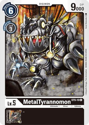 Game Crave Tournament Store - MetalTyrannomon (ST5-10) - Starter Deck 05: Machine Black Game Crave Tournament Store - MetalTyrannomon (ST5-10) - Starter Deck 05: Machine Black