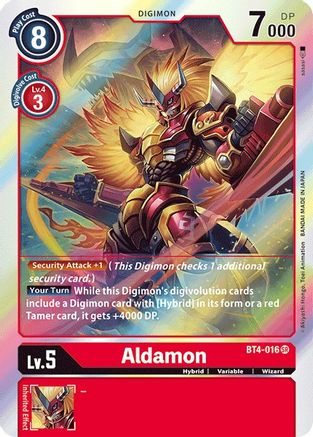 Aldamon (BT4-016) - Great Legend Foil - Premium Digimon Single from Bandai - Just $0.26! Shop now at Game Crave Tournament Store