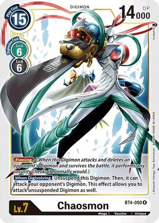 Chaosmon (BT4-090) - Great Legend - Premium Digimon Single from Bandai - Just $0.25! Shop now at Game Crave Tournament Store