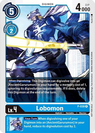 Lobomon - P-030 (P-030) - Digimon Promotion Cards - Premium Digimon Single from Bandai - Just $1.57! Shop now at Game Crave Tournament Store