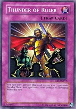 Thunder of Ruler (DR1-EN097) - Dark Revelation Volume 1 Unlimited - Premium Yugioh Single from Konami - Just $1.06! Shop now at Game Crave Tournament Store