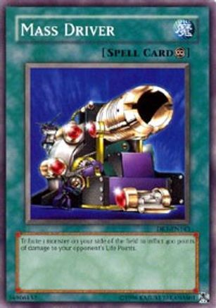 Mass Driver (DR1-EN143) - Dark Revelation Volume 1 Unlimited - Premium Yugioh Single from Konami - Just $1.03! Shop now at Game Crave Tournament Store