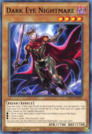 Dark Eye Nightmare (LIOV-EN027) - Lightning Overdrive 1st Edition - Premium Yugioh Single from Konami - Just $0.25! Shop now at Game Crave Tournament Store