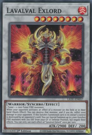 Lavalval Exlord (LIOV-EN037) - Lightning Overdrive 1st Edition - Premium Yugioh Single from Konami - Just $0.24! Shop now at Game Crave Tournament Store