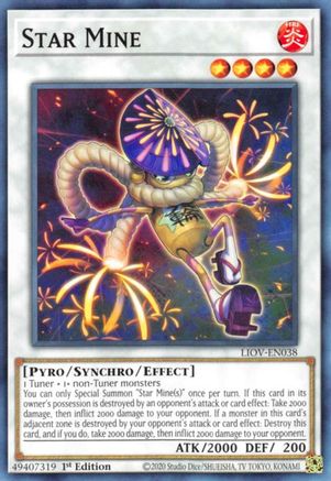 Star Mine (LIOV-EN038) - Lightning Overdrive 1st Edition - Premium Yugioh Single from Konami - Just $0.25! Shop now at Game Crave Tournament Store