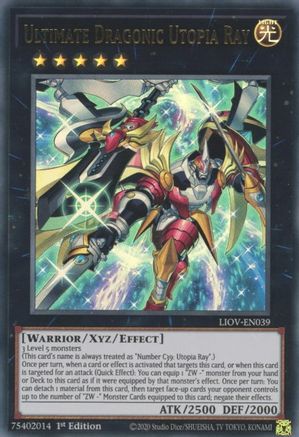 Ultimate Dragonic Utopia Ray (LIOV-EN039) - Lightning Overdrive 1st Edition - Premium Yugioh Single from Konami - Just $0.34! Shop now at Game Crave Tournament Store