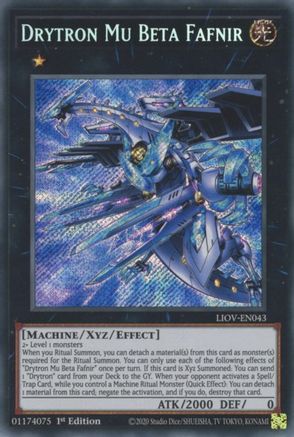 Drytron Mu Beta Fafnir (LIOV-EN043) - Lightning Overdrive 1st Edition - Premium Yugioh Single from Konami - Just $2.18! Shop now at Game Crave Tournament Store