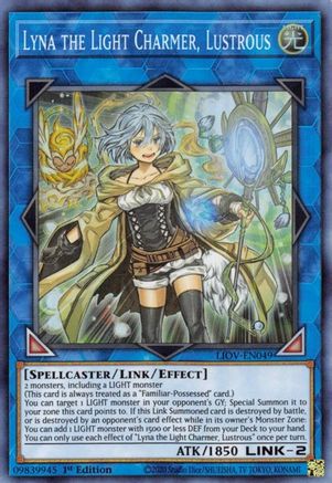 Lyna the Light Charmer, Lustrous (LIOV-EN049) - Lightning Overdrive 1st Edition - Premium Yugioh Single from Konami - Just $1.19! Shop now at Game Crave Tournament Store