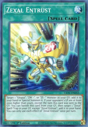 Zexal Entrust (LIOV-EN052) - Lightning Overdrive 1st Edition - Premium Yugioh Single from Konami - Just $0.25! Shop now at Game Crave Tournament Store