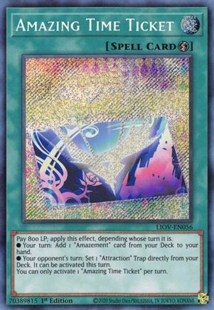 Amazing Time Ticket (LIOV-EN056) - Lightning Overdrive 1st Edition - Premium Yugioh Single from Konami - Just $0.82! Shop now at Game Crave Tournament Store