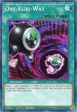 One-Kuri-Way (LIOV-EN065) - Lightning Overdrive 1st Edition - Premium Yugioh Single from Konami - Just $0.08! Shop now at Game Crave Tournament Store
