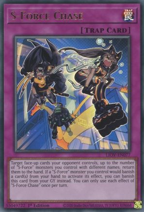 S-Force Chase (LIOV-EN077) - Lightning Overdrive 1st Edition - Premium Yugioh Single from Konami - Just $0.69! Shop now at Game Crave Tournament Store