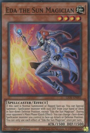 Eda the Sun Magician (LIOV-EN093) - Lightning Overdrive 1st Edition - Premium Yugioh Single from Konami - Just $0.08! Shop now at Game Crave Tournament Store