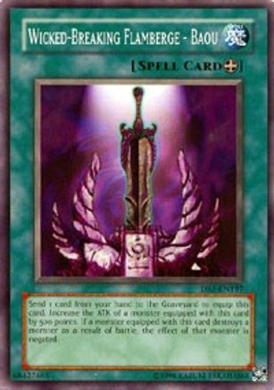 Wicked-Breaking Flamberge - Baou (DR1-EN197) - Dark Revelation Volume 1 Unlimited - Premium Yugioh Single from Konami - Just $0.25! Shop now at Game Crave Tournament Store