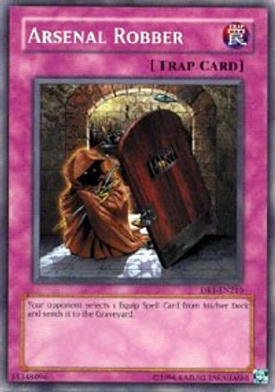 Arsenal Robber (DR1-EN210) - Dark Revelation Volume 1 Unlimited - Premium Yugioh Single from Konami - Just $0.25! Shop now at Game Crave Tournament Store