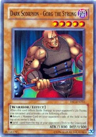 Dark Scorpion - Gorg the Strong (DR1-EN222) - Dark Revelation Volume 1 Unlimited - Premium Yugioh Single from Konami - Just $0.08! Shop now at Game Crave Tournament Store