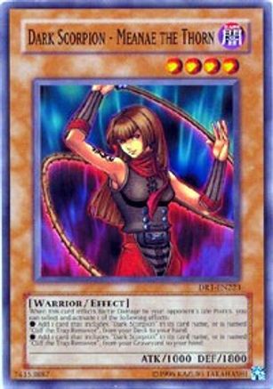 Dark Scorpion - Meanae the Thorn (DR1-EN223) - Dark Revelation Volume 1 Unlimited - Premium Yugioh Single from Konami - Just $0.25! Shop now at Game Crave Tournament Store