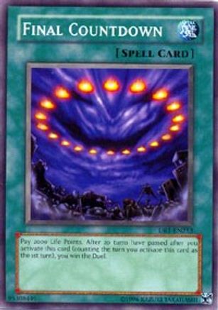 Final Countdown (DR1-EN253) - Dark Revelation Volume 1 Unlimited - Premium Yugioh Single from Konami - Just $0.38! Shop now at Game Crave Tournament Store