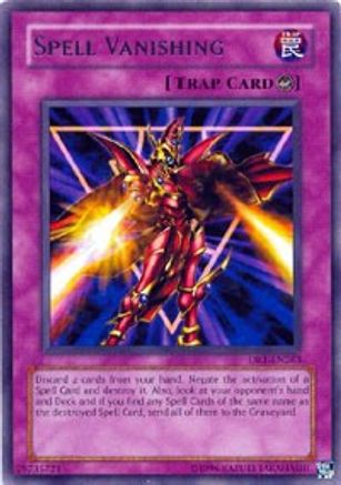 Spell Vanishing (DR1-EN263) - Dark Revelation Volume 1 Unlimited - Premium Yugioh Single from Konami - Just $0.31! Shop now at Game Crave Tournament Store