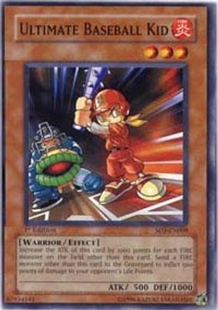 Ultimate Baseball Kid (SD3-EN009) - Structure Deck: Blaze of Destruction 1st Edition - Premium Yugioh Single from Konami - Just $0.30! Shop now at Game Crave Tournament Store