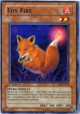 Game Crave Tournament Store - Fox Fire (SD3-EN013) - Structure Deck: Blaze  of Destruction 1st Edition